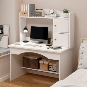 Meja Komputer Dengan Rak Buku/Meja Belajar Kayu Dengan Laci/Meja Ruang Kerja Rumah/Meja Tulis Kamar/Meja Kantor Serbaguna Meja Kantor Desain Standar Mdf - Lazada