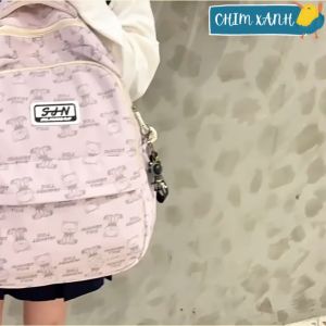 Balo đi học balo nữ đi chơi nữ balo thời trang nữ kiểu dáng siêu cute họa tiết gấᴜ nhiều ngăn chống thấm nước CX11