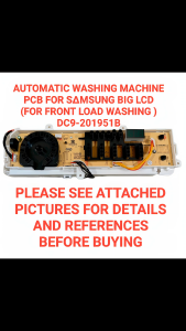 DC9201951B Automatic Washing Machine PCB for Front Load with Big LCD Support Ideal for Washing Machine Enthusiasts and Tech Enthusiasts