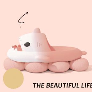 LKShoes เสื้อผ้าฝีมาใหมารองเท้าแตะสวยแฟชั่น ลายน้องฉลามสูงสุด รวมสีโทนพาสเทลสุดน่ารัก คุ้มมากสั่งหรือเปล่า