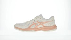 ASICS Women UPCOURT 6 Indoor Court Shoes in Soft Oat/Cantaloupe