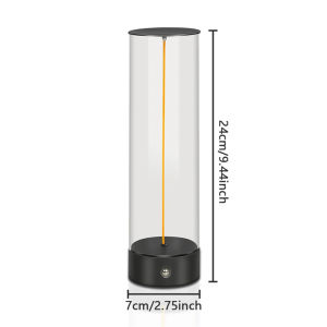 Cordless Portable LED Table Lamp Modern Nightstand Lights with Filament Magnetic Three-Level Dimmable Lamp for Office Bedroom