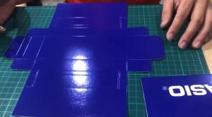 กล่องนาฬิกา CASIO สีน้ำเงินเข้ม กล่องทรงไม้ขีด กล่องนาฬิกา กล่องกระดาษยของแท้ 100% กล่องนาฬิกา CASIO ของแท้ 100%