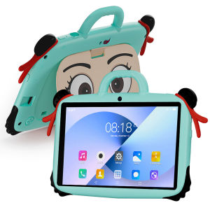 BDF | New 7 Inch Kids Tablet with Cartoon Pattern for Study Education Games Quad Core 4GB RAM 64GB ROM Bluetooth Dual Cameras Tablets