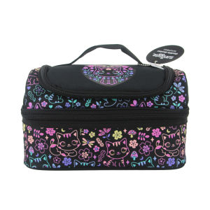 Australia smiggle original childrens lunch bag girls fruit bags Black Flower Cat Kids handbag New lovable 9 inches Food Bags