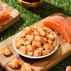 DIDIMA | Teeth Cleaning Pet Training Reward Snack Freeze-Dried Salmon Bone