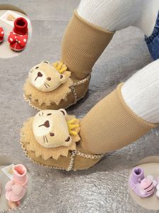 รองเท้าเด็ก ถุงเท้าเด็ก ฤดูใบไม้ร่วง/ฤดูหนาว น้ำหนักเบา นุ่ม สำหรับเด็กแรกเกิด วัยเตาะแตะ 1 ปี อ่อนโยนต่อพื้น รองเท้าเด็กที่กำลังเริ่มเดิน