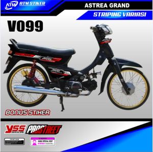 Stiker Striping Variasi Honda Grand Sabit: Aksesoris Modifikasi Honda