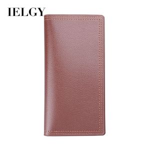 กระเป๋าสตางค์ยาวกระเป๋าสตางค์ผู้ชายบางเรียบง่าย