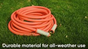 YAMATIC Heavy Duty Short Garden Hose 5/8 in with Swivel Fitting Super Flexible Leader hose Burst 600 PSI