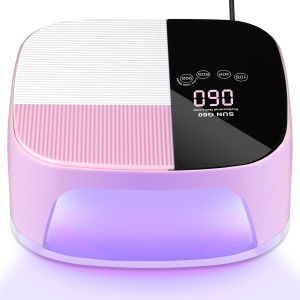 Đèn Làm Móng LED UV Công Suất Cao 45 Đèn Với Màn Hình LCD 4 Chế Độ Hẹn Giờ Làm Khô Nhanh Sơn Gel Dụng Cụ Làm Móng Nghệ Thuật Điện Chất Liệu ABS Kích Thước 22.5*19.5*9.5cm