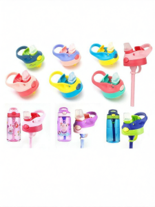 Cute Cartoon Straw Lid for Kids Thermos Cup