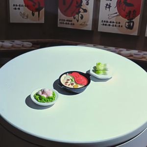 Mô hình các món ăn nồi lẩu nhúng (nước tương bắp cải khoai chiên thịt viên xúc xích đậu phụ)