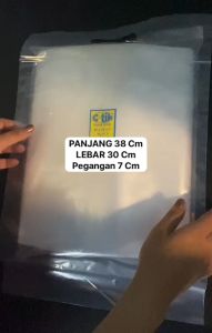 Kantong Plastik Klip Packing Olshop Pakaian Uk 30x38+7-25x35+7-20x30+6 Warna Bening-Putih Susu-Hitam