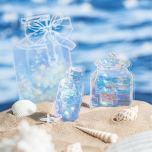 สติ๊กเกอร์ 3 มิติ โลหะเงิน โพลีเอสเตอร์ PET สำหรับบันทึกความคิดสร้างสรรค์ วัตถุดิบสำหรับการสร้างสรรค์ วัสดุอุปกรณ์สำนักงาน