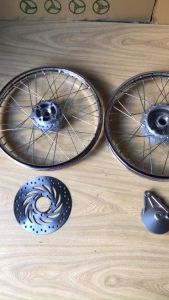 BỘ CĂM ĐÙM NIỀNG-VÀNH NAN SẮT BẢN 1.2 VÀ 1.4*17 INCH ĐĨA WAVE S RSX BLADE 110FUTURE MẬP 125(LED)WWAVE 125 THÁI GẮN LÊN ZIN KHÔNG CHẾ CHÁO