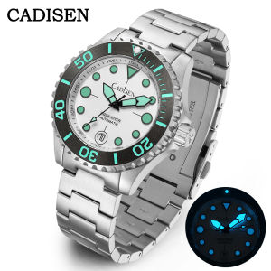 NEW 2025 CADISEN AQUA DIVER Brand Luxury Men Watches Automatic Watch Japan NH35A 100M Waterproof Luminous Mechanical Wristwatch