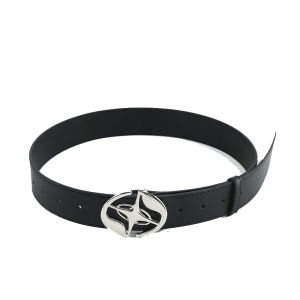 Flyoff Niche Design Jeans Belt Mens and Womens XINGX Metal Buckle Easiest for Match Casual Smooth Buckle Belt Tide