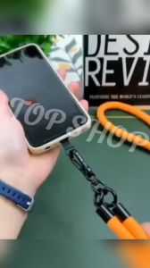 TOP SHOP 1pcs INS Style Black Brown Mobile Phone Strap Anti-lost Lanyard Chain