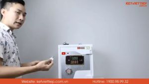 Két sắt KVT Cao Cấp KVTSC34 Đúc Đặc Thép Dày Cao Cấp Dùng Cả 2 Chế Độ Vừa Cơ Vừa Điện Tử Chống Cháy Chống Nạy Phá Miễn Phí Giao Hàng Toàn Quốc Sản Phẩm Của Công Ty Két Sắt An Toàn KVT