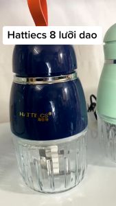 Máy xay Hattiecs 6 - 8 lưỡi cối 300ML máy đa năng máy xay cháo thịt cá rau củ quả cho bé ăn dặm