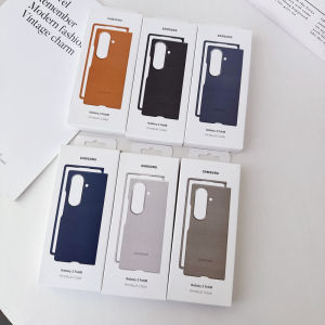 Samsung | Kindsuit Leather Case For Samsung Galaxy Z Fold 8 UItra 5G Luxury Matte Texture Shockproof Protective Cover Foldable Phone Capa
