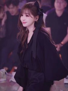 กิ๊บติดผมรูปผีเสื้อสีดำยาวคล้อง 3 มิติ ดีไซน์เก๋ไก๋ ตกแต่งผมสไตล์หวานๆ สำหรับเด็กผู้หญิง