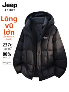 JEEP SPIRIT | Áo Khoác Puffer Ngắn Siêu Ấm cho Đôi