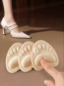 LINGMIAO | Thickening Non-slip Super Soft Foot Pain Preventing Half-size Adjuster Shoe Insoles