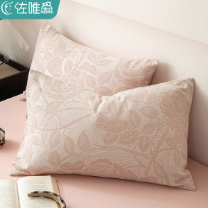 2025 New Pure Cotton Pillowcase Single Summer Embroidered Pillow Cover Full Head Cover Durable Bedding Accessories