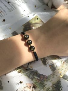 สร้อยข้อมือคริสตัลธรรมชาติ สร้อยข้อมือผูกผมแบบเรียบง่ายสำหรับคู่รัก เครื่องประดับแฟชั่นแบบอเนกประสงค์ที่ทนทาน