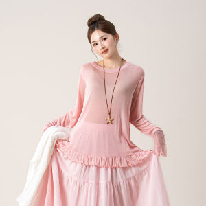 Layered T-Shirt Set with Lace