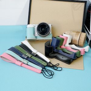 NiYi Focus | Sony ZVE10 Camera Bag Leather Protective Half Set Palm Pattern Digital Accessories Shoulder Bag Simplistic Retro Style