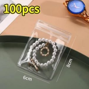Jewelry Package Bags PVC Transparent Zipper Bags Dust-proof and Anti-oxidation Pockets Used for Packaging Small Jewelry Item