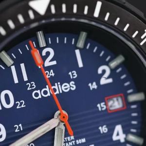 addies | ADDIES Military Outdoor Sports Mens Quartz Watch 50M Water Resistance 41mm Nylon Strap Tubular Luminous Display Male Wristwatch