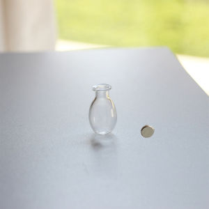 1Pc Cat Whiskers Mini Glass Vases Magnetic Tiny Vases Refrigerator Decor Small Plant Kitchen Office Cat Dog Whisker Holder Gift