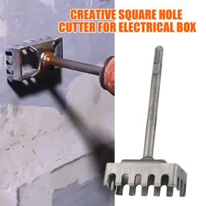 Creative Square Hole Cutter for Electrical Box 86-Type Square Socket High Carbon Steel Puncher for Water Electricity Installatio