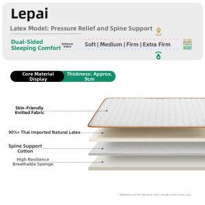 Airland | Spinal Protective Hard Mattress for Children Multi-use Thin Latex and Coconut Fiber Alternative