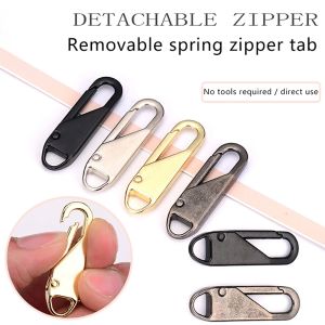 2/5/10pcs Universal Zipper Puller Removable Replacement Zipper Slider For Luggage Clothes Sewing Tool Accessories