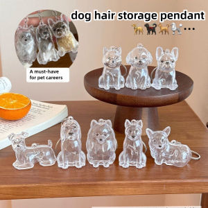 Dog Hair Storage Cute Pendant Keychain Bag Pendant Couple Car Key Chains Jewelry Souvenir Collection Gift Decoration Accessories
