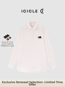 ICICLE | Elastic Silk Cotton Twill Collared Mens Shirt