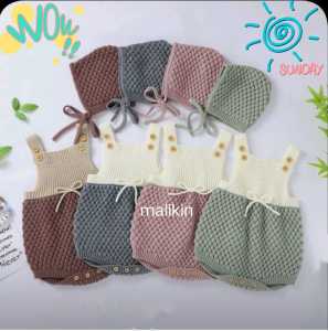 MALIKIN OVERALL NANAS BAYI + CIPUT 3-12 BULAN