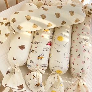 เด็กสบายหมอนลูกกวาดกันชนทารกแรกเกิดหมอนนอนด้านข้างเปลเด็กรั้วตกแต่งบ้านถอดได้