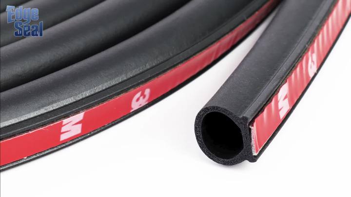 D-Shape Car Door Rubber Seal Strip,Black Automotive Weather Stripping with Self-Adhesive to Reduce Noise and Water-Leaking fit Most Car,Truck,SUV,RV,Boat and Home Application,18ft (18ft)