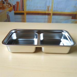 304 Stainless Steel Food Preservation Box Compartmentalized Dinner Plate Restaurant Meal Container Home Fridge Storage Soup Powder Seasoning Dish