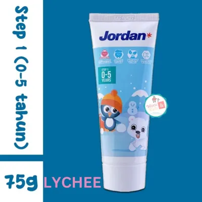 JORDAN TOOTHPASTE STEP 1 (0-5 TAHUN) & STEP 2 (6-12 TAHUN) 75GR | JORDAN PASTA GIGI ODOL BAYI ANAK