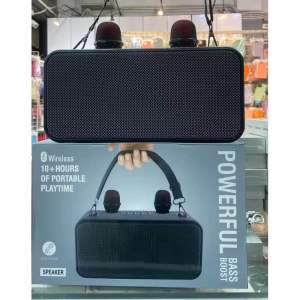 ลำโพงคาราโอเกะบลูทูธไร้สาย ครบชุด รุ่น186PRO เสียงดี เบสแน่น มีพร้อมสายหิ้ว ขนาดพกพา แถมฟรีไมค์ลอย2ตัว ตัดเสียงร้องเพลง