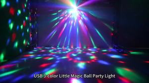 LED Rotating Stage Light Disco DJ Light Ball Strobe Remote Control Magic Dance Car Christmas Gift Party Club Bar Laser Show Lamp