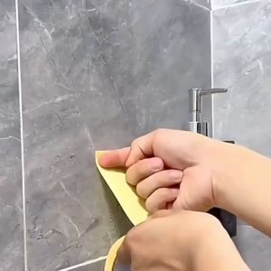 Double Tip Fiber Grid Tape Kain Dua Sisi Super Kuat Serbaguna Transparan Tidak Berbekas Tahan Cuaca