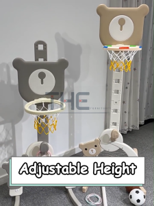 THE Multifunctional Kids Indoor Adjustable Basketball Stand Children Toys Basketball Hoop Set Game
